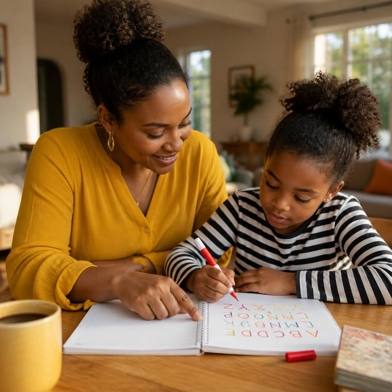Tutor working with a student